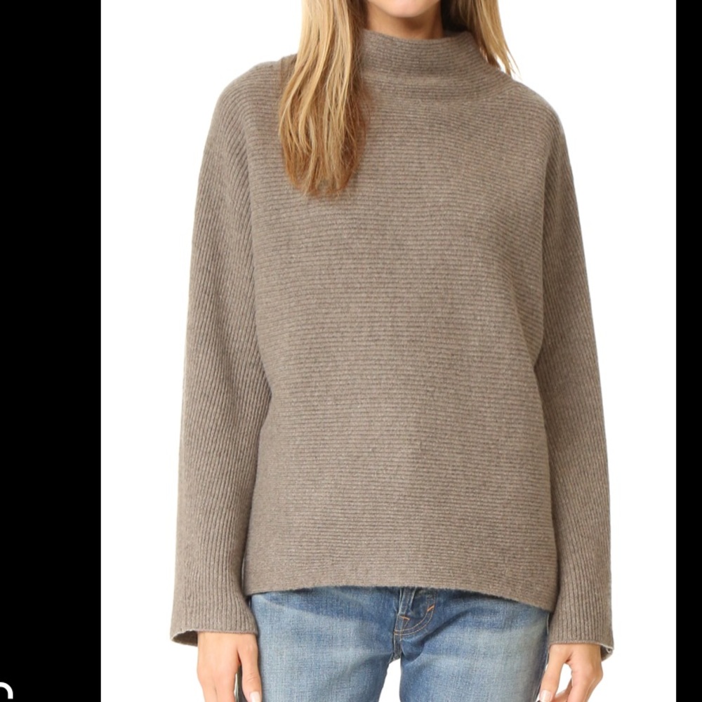 Vince Wool Cashmere Ribbed Sweater (Size S)